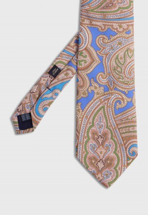 Paul Stuart Silk Paisley Blue | NZ_PAUL23085