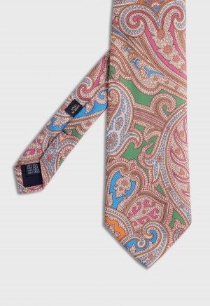 Paul Stuart Silk Paisley Mint | NZ_PAUL69499