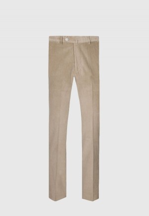 Paul Stuart Soft Corduroy Dress Light Brown | NZ_PAUL80432