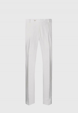 Paul Stuart Soft Linen Canvas White | NZ_PAUL57642