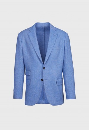 Paul Stuart Solid Wool Soft Constructed Light Blue | NZ_PAUL64510