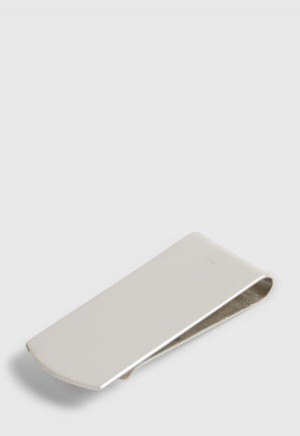 Paul Stuart Sterling SIlver Engine Turned Money Clip Silver | NZ_PAUL51030