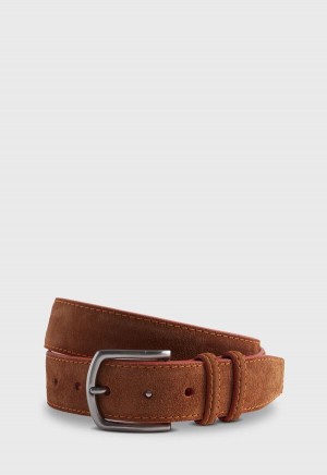 Paul Stuart Suede with Contrast Stitching Brown | NZ_PAUL51614