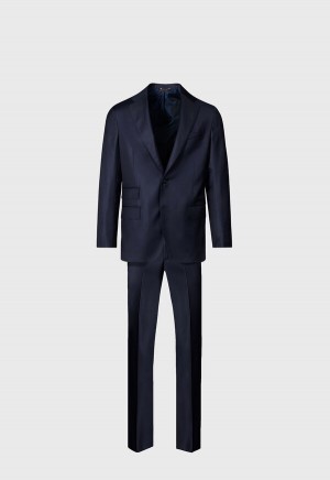 Paul Stuart Super 110s Wool Soft Navy | NZ_PAUL54232