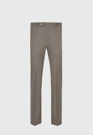 Paul Stuart Super 120 Wool Flannel James Grey | NZ_PAUL84870