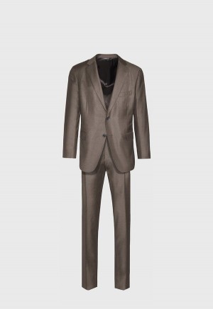 Paul Stuart Super 140s Solid Grey | NZ_PAUL63213