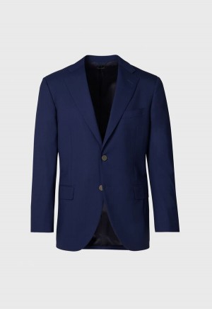 Paul Stuart Super 150s Wool Phillip Blazer Navy | NZ_PAUL23949