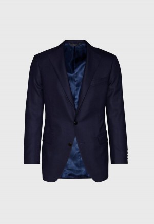 Paul Stuart Super 150s Wool Phillip Blazer Navy | NZ_PAUL17962