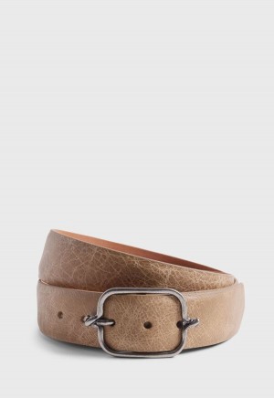 Paul Stuart Textured Leather with Silver Grey Brown | NZ_PAUL39122