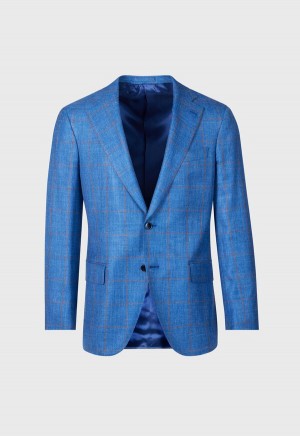 Paul Stuart Windowpane Blue | NZ_PAUL18905