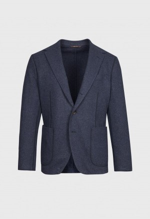 Paul Stuart Wool Cashmere Jersey Blue | NZ_PAUL92217