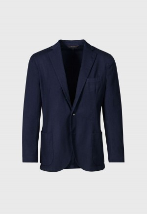 Paul Stuart Wool Garment Dyed Navy | NZ_PAUL81399