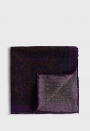 Paul Stuart Wool Paisley Purple | NZ_PAUL33701
