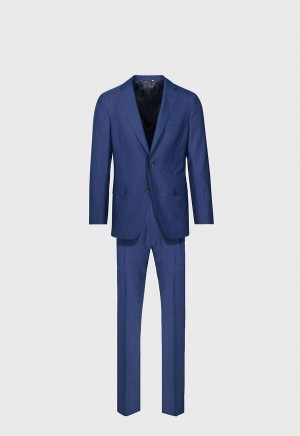 Paul Stuart Wool Pindot Blue | NZ_PAUL99791