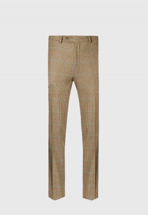 Paul Stuart Wool Plaid James Olive | NZ_PAUL72597