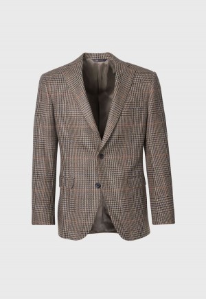 Paul Stuart Wool Plaid Paul Olive | NZ_PAUL69482