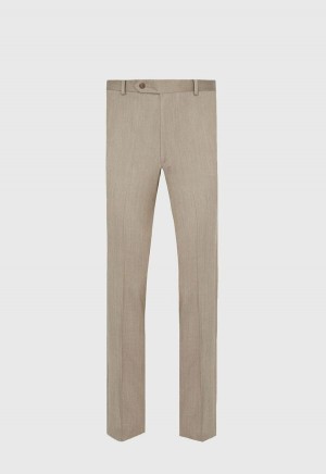 Paul Stuart Wool Twill James Dress Brown | NZ_PAUL74933