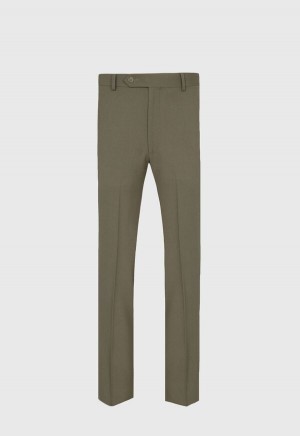 Paul Stuart Wool Twill James Olive | NZ_PAUL72750