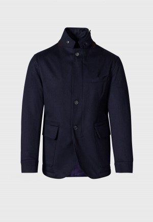 Paul Stuart Wool & Cashmere Hybrid Blazer Navy | NZ_PAUL18351