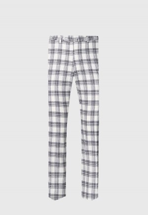 Paul Stuart Wool & Cashmere Plaid Black / White | NZ_PAUL95851