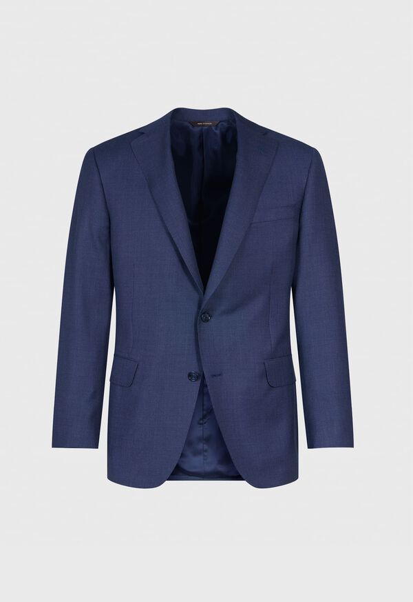 Paul Stuart All Year Wool Nailhead Phillip Suit Blue | NZ_PAUL48774