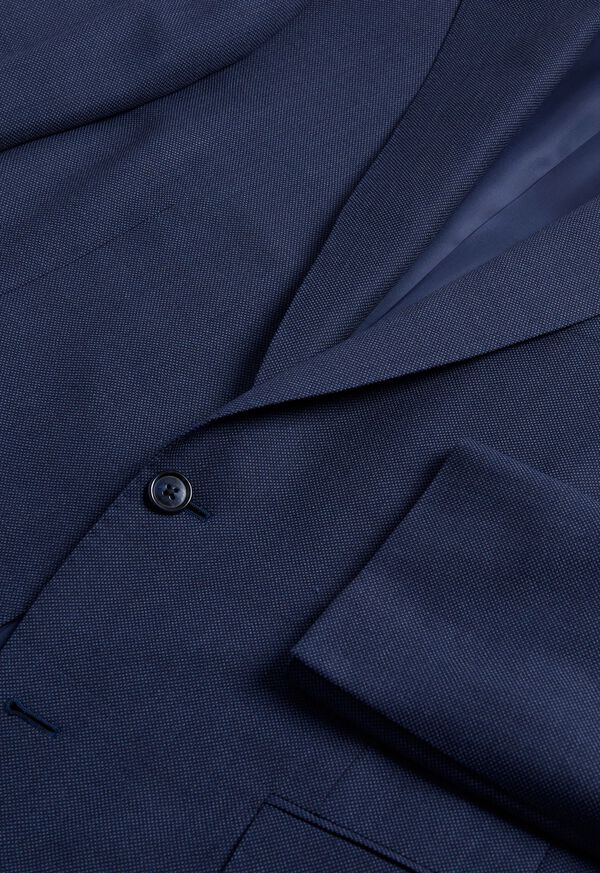 Paul Stuart All Year Wool Nailhead Phillip Suit Blue | NZ_PAUL48774