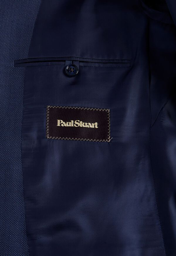 Paul Stuart All Year Wool Nailhead Phillip Suit Blue | NZ_PAUL48774