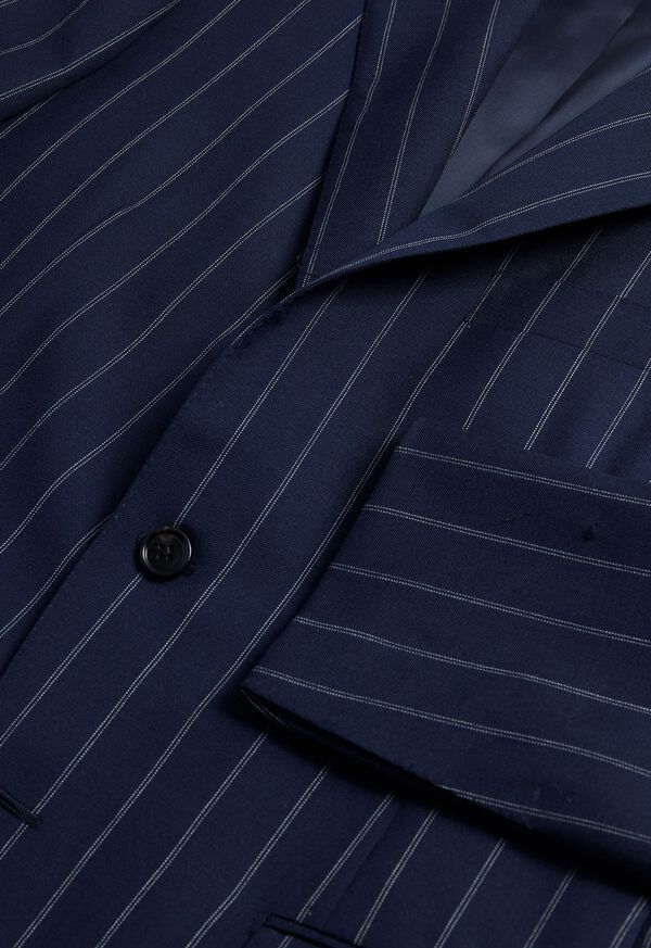 Paul Stuart All Year Wool Pinstripe Navy | NZ_PAUL87767