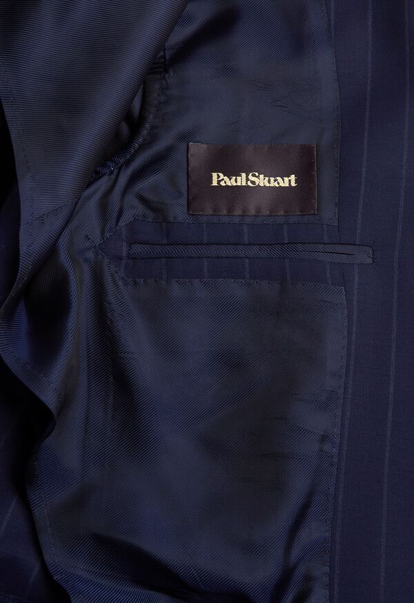 Paul Stuart All Year Wool Stripe Suit Navy | NZ_PAUL55507