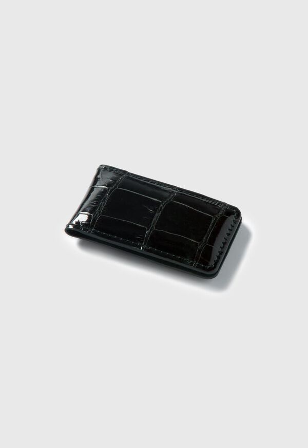 Paul Stuart Alligator Magnetic Money Clip Green | NZ_PAUL79658