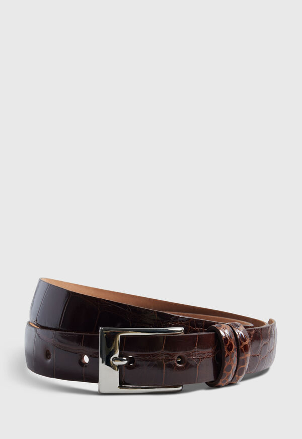 Paul Stuart Alligator with Silver Brown | NZ_PAUL86622