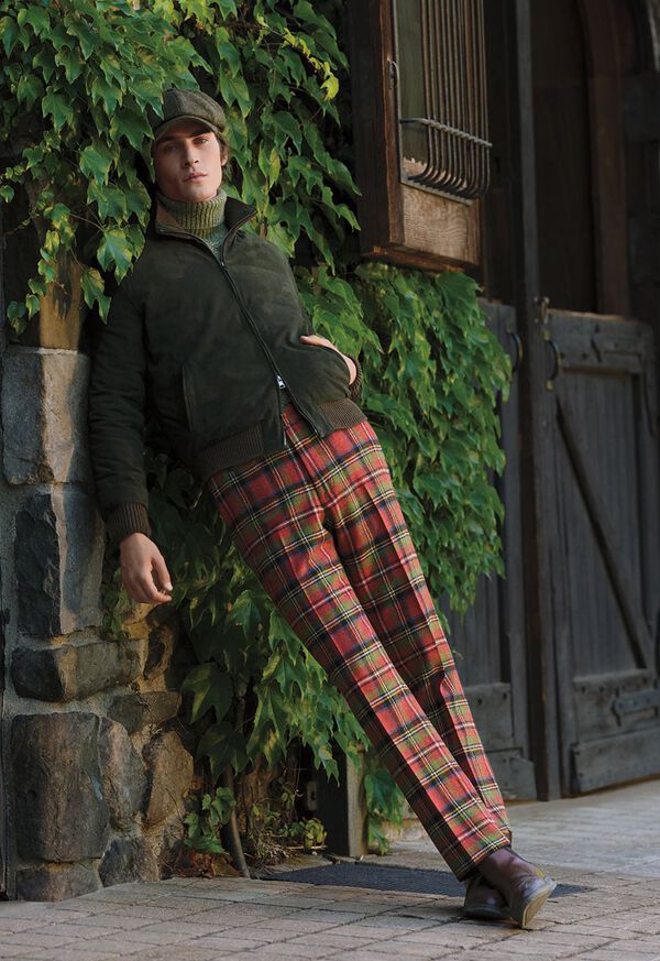 Paul Stuart Anthony Wool Plaid Red | NZ_PAUL72145