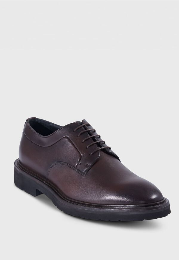 Paul Stuart Bartlett Leather Derby Dark Brown | NZ_PAUL88825