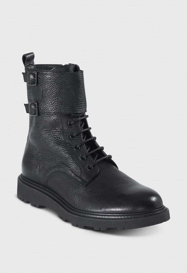 Paul Stuart Barton Leather Lace-Up Black | NZ_PAUL35974