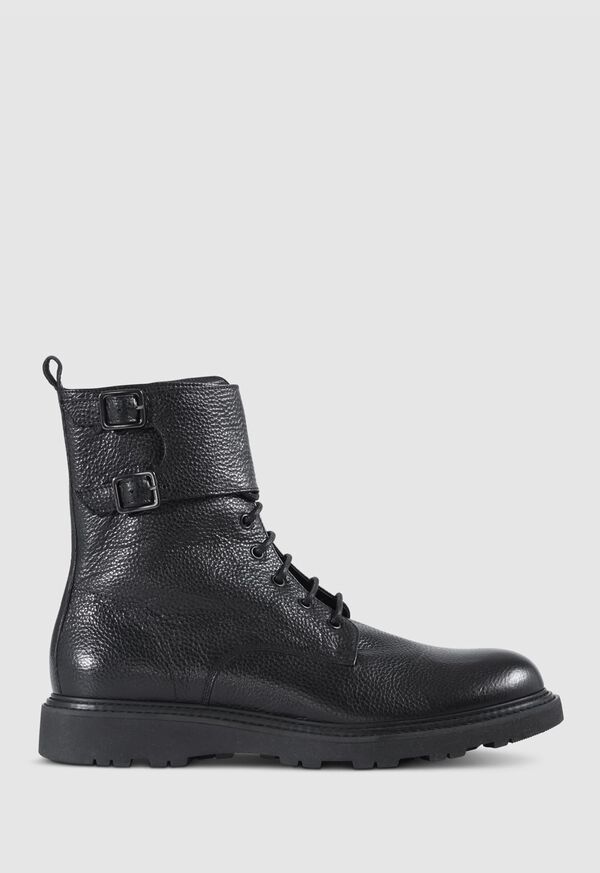 Paul Stuart Barton Leather Lace-Up Black | NZ_PAUL35974