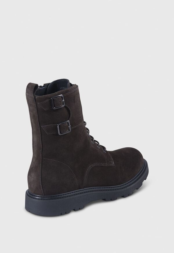 Paul Stuart Barton Suede Lace-Up Dark Brown | NZ_PAUL58177