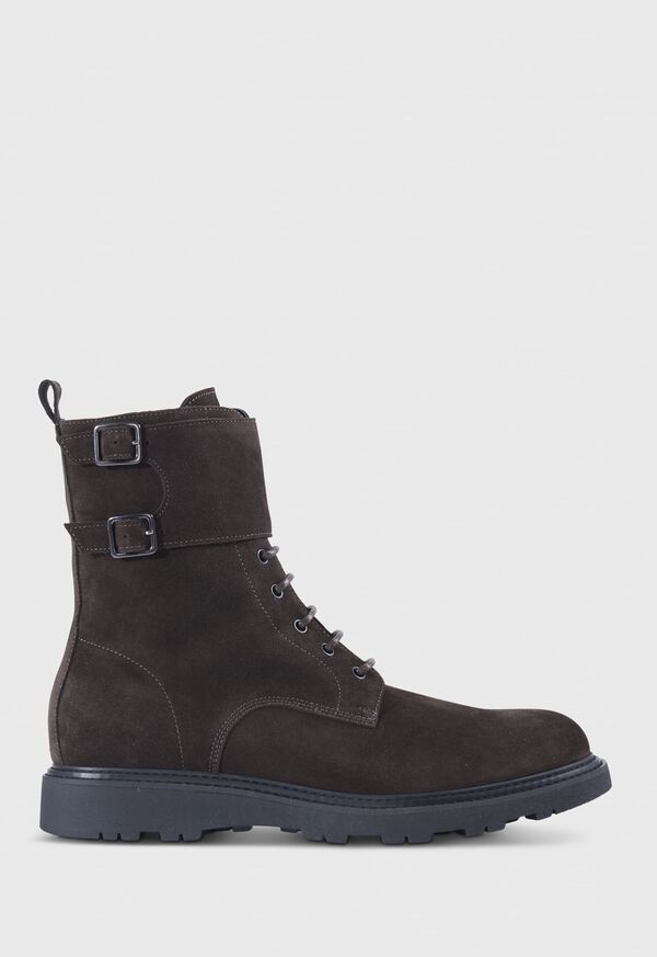 Paul Stuart Barton Suede Lace-Up Dark Brown | NZ_PAUL58177