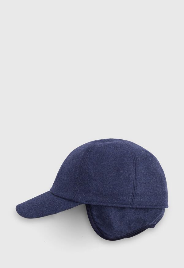 Paul Stuart Baseball Cap with Ear Flaps Blue | NZ_PAUL71392