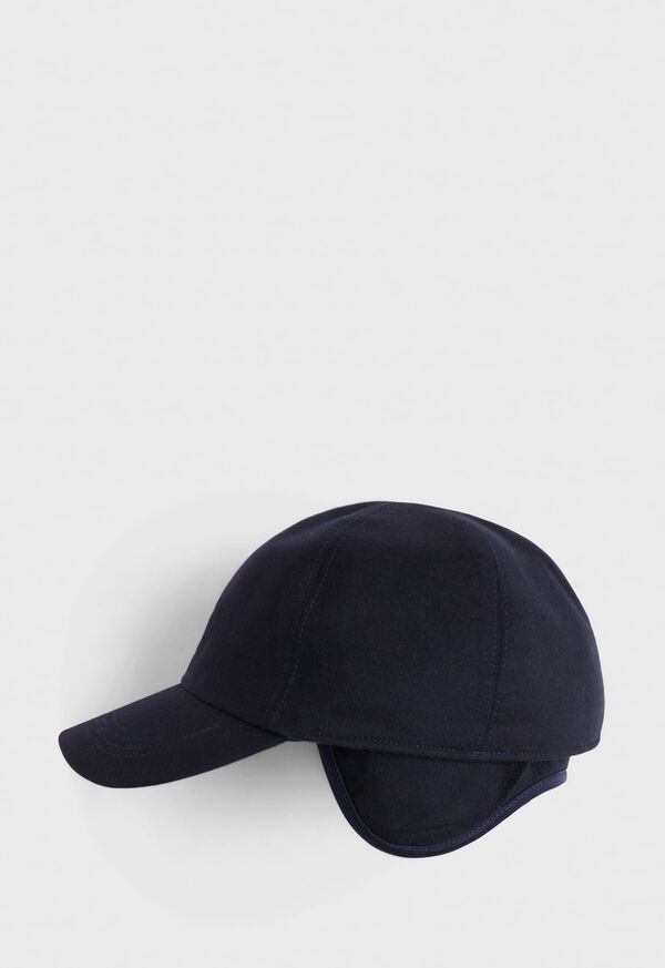 Paul Stuart Baseball Cap with Ear Flaps Navy | NZ_PAUL13398