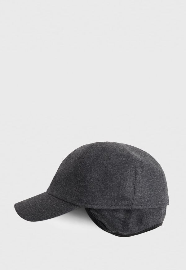 Paul Stuart Baseball Cap with Ear Flaps Grey | NZ_PAUL36502
