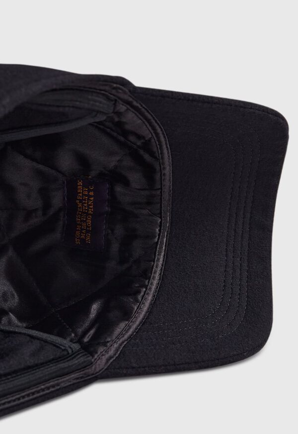 Paul Stuart Baseball Cap with Ear Flaps Black | NZ_PAUL58511