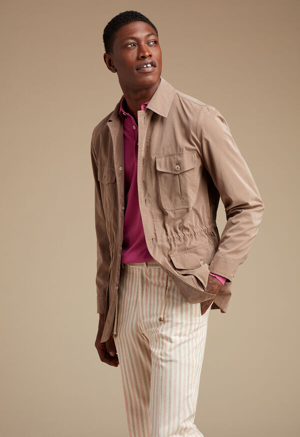 Paul Stuart Belsetta Safari Jacket Brown | NZ_PAUL10062