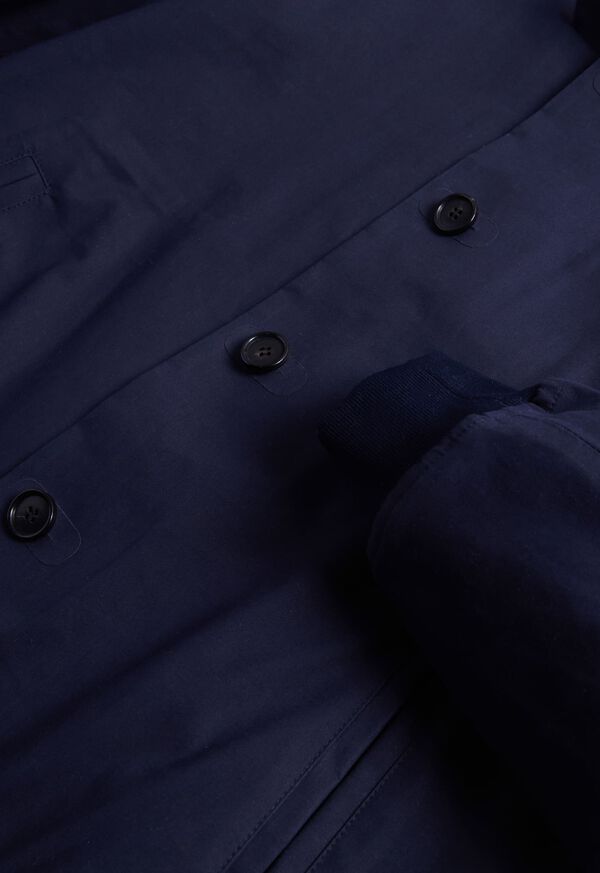 Paul Stuart Bonded Cotton Bomber Jacket Navy | NZ_PAUL12040