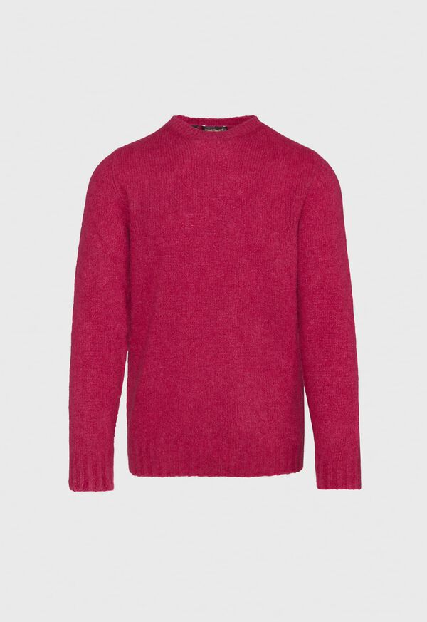 Paul Stuart Boucle Crewneck Light Pink | NZ_PAUL41396