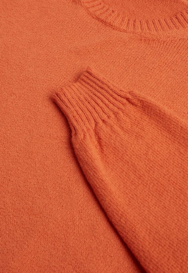 Paul Stuart Boucle Crewneck Orange | NZ_PAUL91040