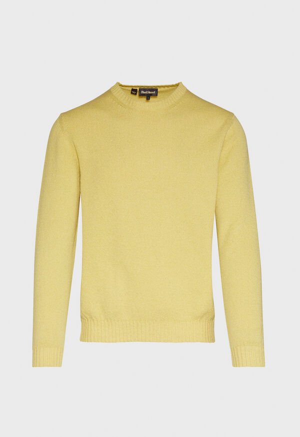 Paul Stuart Boucle Crewneck Yellow | NZ_PAUL75236