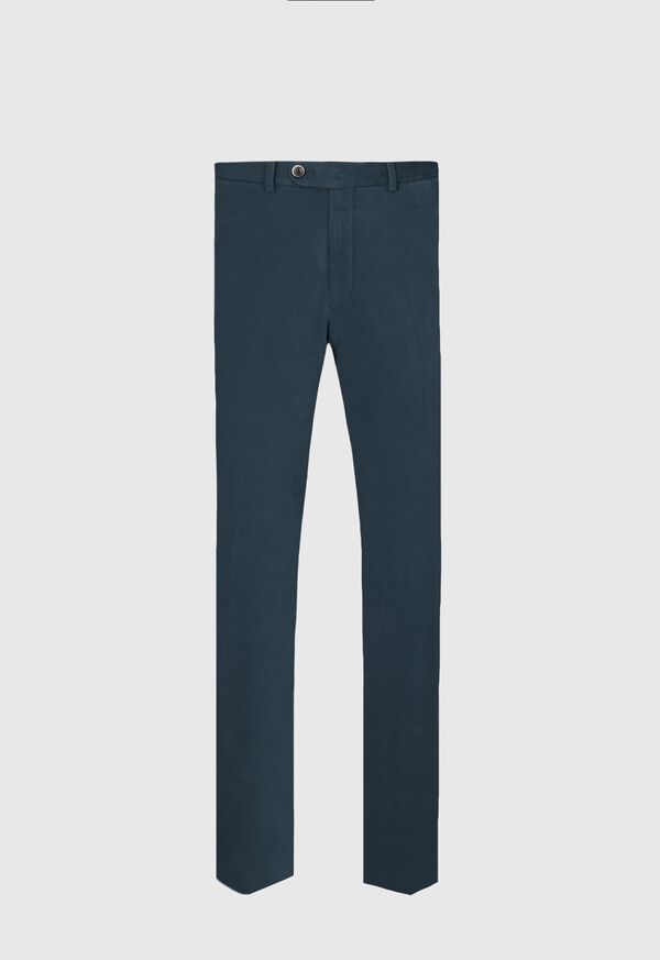 Paul Stuart Brushed Cotton Plain Front Newton Turquoise | NZ_PAUL48123