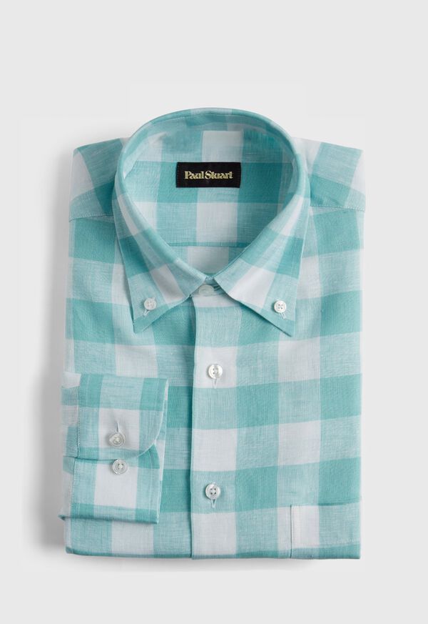 Paul Stuart Buffalo Check Mint | NZ_PAUL16932
