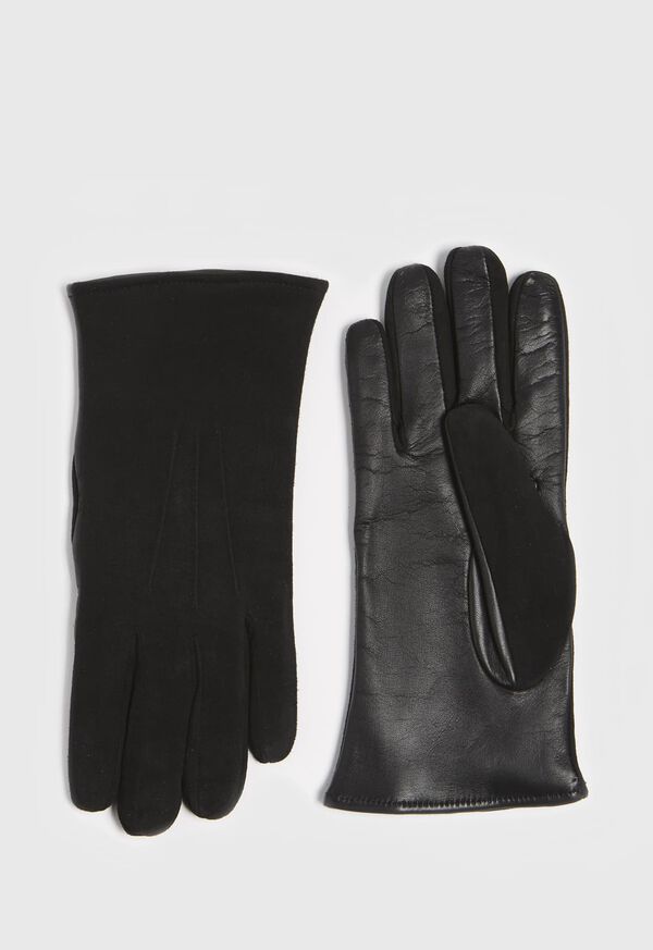 Paul Stuart Capeskin and Suede Touch Screen Glove Black | NZ_PAUL29849