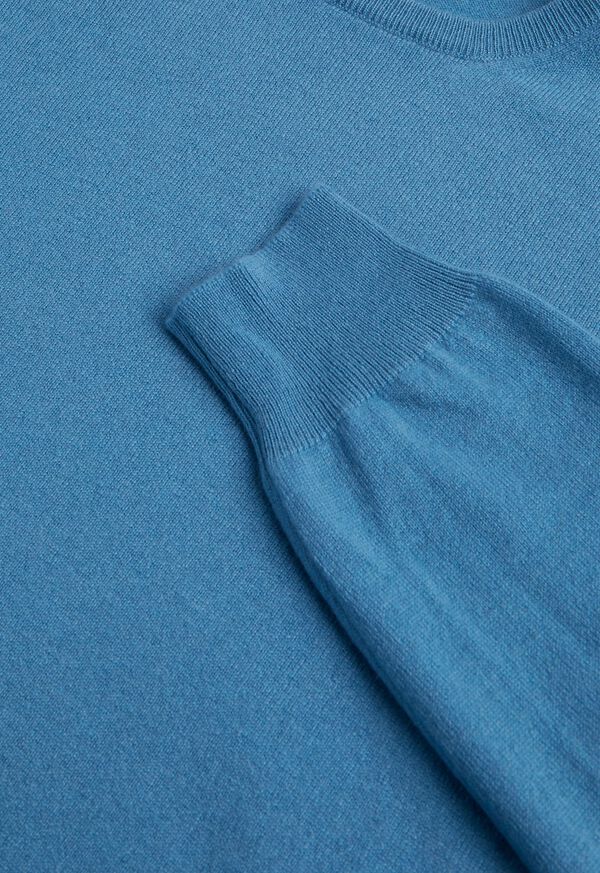 Paul Stuart Cashmere Crewneck Turquoise | NZ_PAUL43601